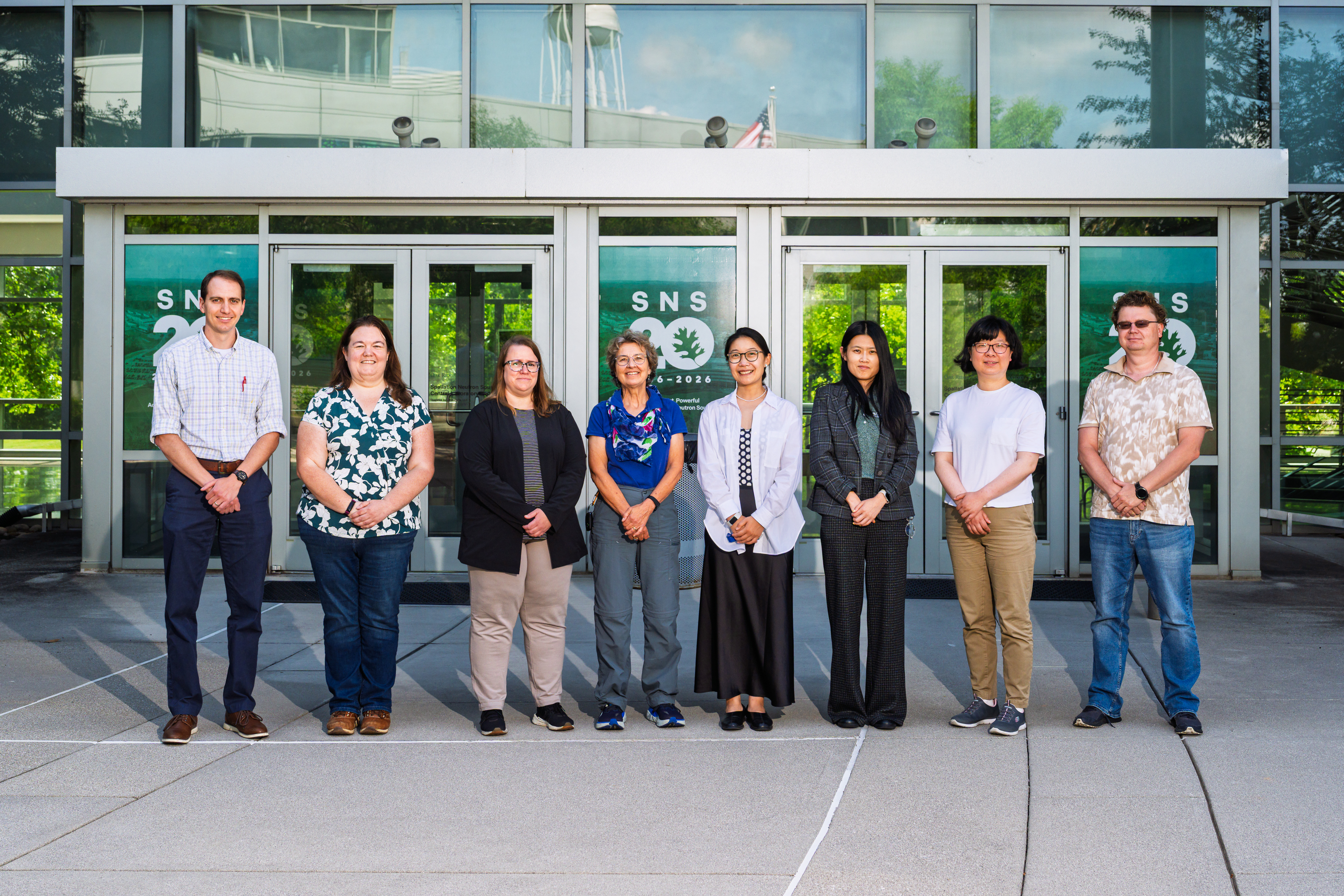 Group photo of 8 members of the SHUG EC 2025 Joint User Meeting