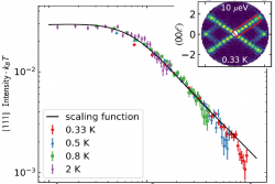 Dynamical Scaling as a Signature of Multiple Phase Competition in a Frustrated Magnet